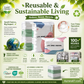 ⏳Buy 2 Get 2 Free – Limited Time Offer🏆🧳No‑Pump Vacuum Storage Bags – Press & seal, no pump needed. Saves 80% space, keeps clothes dry & dust‑free. Perfect for bulky bedding & off‑season gear. 🛏️🗄️