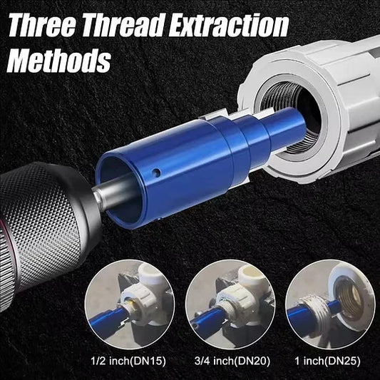 ⏳Time-Limited Special⏰Professional Faucet Bolt Extractor | 40CrV Steel Pipe Valve Removal Tool | Reverse Groove Bit for PPR, PVC & MPP Plumbing