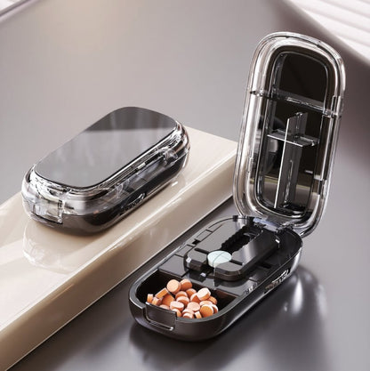 🔥SALE 50% OFF🔥Portable Pill Box With Cutter