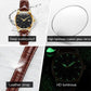 Exclusive 50% OFF | Elegant Minimalist Quartz Watch | HD Luminous & 30M Waterproof | Genuine Leather Wristwatch for Men & Women