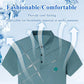 👕❄️50% OFF NOW!💧 Men's Ice Silk Stretch Shirt – Waterproof, Quick-Dry & Eco-Friendly – Cool Breathable Tech Fabric Shirt 🌿
