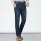 LIMITED-TIME 50% OFF! ✨Men's Elastic High Waist Straight Leg Jeans | Soft Stretch Cotton Casual Trousers for Everyday Comfort