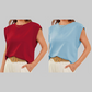 💖Limited Sale 50% OFFSolid Color Round Neck Cap Sleeve Top | Soft Breathable Casual Tee | Essential Wardrobe Staple for Women