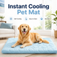 ❄️Instant Cooling Pet Mat | Scratch-Resistant Waterproof Dog Bed | Non-Toxic Summer Rest Pad for Cats & Dogs 🐾 Easy Wipe Clean 💧 Deep Restful Sleep ✨