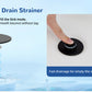 Hibbent Upgraded 3-in-1 Sink Drain Filter, Universal Pop-Up Stopper, Removable Stainless Steel Basket-Shaped Hair Catcher, Sink Stopper for 2.8–5.9 cm, Brass Cartridge, Matte Black