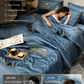 🔥 Summer Simple Ice Silk Quilt🎁Summer Ice Silk Cooling Quilt | Lightweight Breathable Bedding with 3D Structure | Machine Washable Summer Comforter