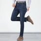 LIMITED-TIME 50% OFF! ✨Men's Elastic High Waist Straight Leg Jeans | Soft Stretch Cotton Casual Trousers for Everyday Comfort