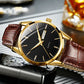 Exclusive 50% OFF | Elegant Minimalist Quartz Watch | HD Luminous & 30M Waterproof | Genuine Leather Wristwatch for Men & Women