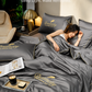 🔥 Summer Simple Ice Silk Quilt🎁Summer Ice Silk Cooling Quilt | Lightweight Breathable Bedding with 3D Structure | Machine Washable Summer Comforter