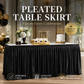 💥 Pleated Table Skirt for Events – Elegant & Easy Table Decor ✨