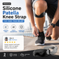 Exclusive 50% OFF | Silicone Patella Knee Strap | Ergonomic 8-Shaped Shock Absorbing Knee Brace | Anti-Slip Adjustable Support for Running, Basketball & Joint Pain Relief