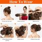 👱♀️ LIMITED-TIME 49% OFF! ✨ Clip-In Messy Side Comb Hair Bun – Instant Voluminous Updo, Heat Resistant 🎀
