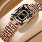 ⌚ 60% OFF LIMITED TIME! ✨ Women's Square Rhinestone Quartz Watch - Crystal Dial with Stainless Steel Mesh Strap for Elegant Style 💎🌟