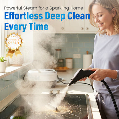 Limited-time 50% off⏰1500W Handheld Steam Cleaner | High-Temperature Multi-Surface Sanitiser with LCD Display for Kitchen, Bathroom & Upholstery✨