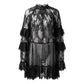 Elegant Hollow-Out Lace Dress