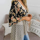 🔥Summer Hot Sale 60% Off!!✨Women's Floral Kimono Ruffle Sleeve Tie Cardigans Flowy Boho Loose Cover Ups