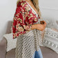 🔥Summer Hot Sale 60% Off!!✨Women's Floral Kimono Ruffle Sleeve Tie Cardigans Flowy Boho Loose Cover Ups