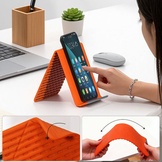 📱 50% OFF NOW! 🔥 Flexible Silicone Cell Phone Holder – Universal fit, hands-free viewing & portable – Perfect for desk, car & bedside use ✨