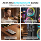 🥳2026 HOT SALE🥳Exclusive 50% OFF | Portable Bluetooth Party Speaker with RGB Lights | 16W Loud Outdoor PA System with Wired Mic | Wireless Karaoke Machine for Beach & Events