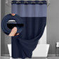 📢📢50% OFF !! 🚿 DOUBLE WATERPROOF WAFFLE SHOWER CURTAIN — Non-Hook Snap Design & Clear Privacy Window ✨