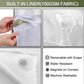 📢📢50% OFF !! 🚿 DOUBLE WATERPROOF WAFFLE SHOWER CURTAIN — Non-Hook Snap Design & Clear Privacy Window ✨