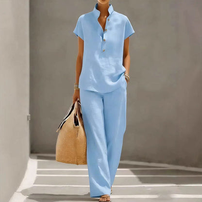 🎁2026 New Arrivals 50% OFF💥Women’s Solid Color 2-Piece Set – Casual, Comfortable, Versatile 👖