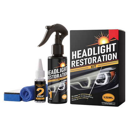 🔧Buy 2 Get 3 Free🎁Headlight Restorer Kit – 2 steps, no disassembly. Removes yellow haze, restores clarity. Long‑lasting UV shield. 🚗✨