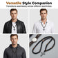 📢📢50% OFF !! ⛪ MEN'S BEADED CROSS NECKLACE — Premium Natural Stone & Sleek Metallic Design ✨