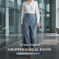 ⏳Limited-time 50% off⏰Women's Patchwork Cropped Casual Trousers👖