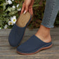 📢📢50% OFF !! ⏰ Women's Perforated Slip-On Platform Mules