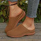 📢📢50% OFF !! ⏰ Women's Perforated Slip-On Platform Mules