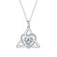 📢📢50% OFF !!⏰Celtic Knot Heart Pendant Necklace with Birthstone