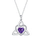 📢📢50% OFF !!⏰Celtic Knot Heart Pendant Necklace with Birthstone