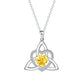 📢📢50% OFF !!⏰Celtic Knot Heart Pendant Necklace with Birthstone