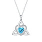📢📢50% OFF !!⏰Celtic Knot Heart Pendant Necklace with Birthstone