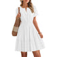 Women's Short Sleeve Tiered Mini Dress