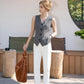 Elegant Women's V-Neck Button Front Vest