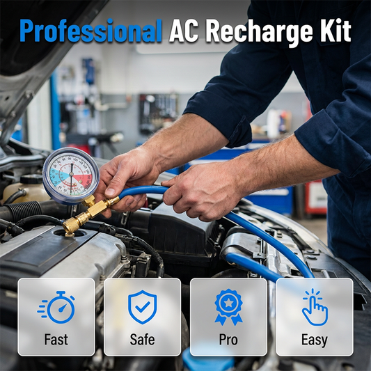 ⏳🔥LIMITED-TIME 50% OFF! ⏰ R134a AC recharge hose with pressure gauge – universal & easy-to-use DIY tool 🔧