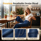 👖 LIMITED-TIME 50% OFF! ☁️ Women's Pull-On Wide-Leg Cropped Denim Jeans – Effortless Comfort, Elastic Waist, Chic Silhouette ✨