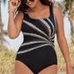 🏖️Summer Hot Sale - ONLY ￡15!!⚡50K+ SOLD!🩱🌊Fashion Printed One-Piece Swimsuit | Soft Stretch Fabric & Ruching Detail for an Instant Slimming Look