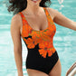 🏖️Summer Hot Sale - ONLY ￡15!!⚡50K+ SOLD!🩱🌊Fashion Printed One-Piece Swimsuit | Soft Stretch Fabric & Ruching Detail for an Instant Slimming Look