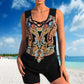 🏖️ LIMITED-TIME 50% OFF! ✨ Women's Criss-Cross Tankini Set | Sporty Boy Short Swimwear Two-Piece with Quick-Dry Fabric & Inclusive Sizes
