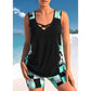 🏖️ LIMITED-TIME 50% OFF! ✨ Women's Criss-Cross Tankini Set | Sporty Boy Short Swimwear Two-Piece with Quick-Dry Fabric & Inclusive Sizes