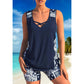 🏖️ LIMITED-TIME 50% OFF! ✨ Women's Criss-Cross Tankini Set | Sporty Boy Short Swimwear Two-Piece with Quick-Dry Fabric & Inclusive Sizes