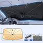 Exclusive 50% OFF | Bendable Car Windshield Sunshade Umbrella | 360° Flexible Rod for Large Screens | Nano Titanium Silver Heat Reflection & 10-Rib Alloy Frame✨