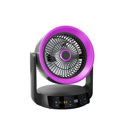 📢📢50% OFF !! ❄️Turbo Air Circulation Desk Fan | 100-Speed Stepless Adjustment & 100° Wide Oscillation | Whisper-Quiet USB Cooling Fan with LED Timer for Bedroom & Office