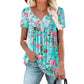 👚 LIMITED-TIME 50% OFF! ✨ Women’s Flowy Floral Button-Up Tee – Casual, Breezy, Versatile 🌸