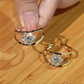 🔥Buy 1 Get 1 Free🔥Women's Double Hoop Earrings with Zirconia Ball | Elegant Gold-Toned Layered Huggie Hoops for Everyday & Party Wear