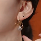 🔥Buy 1 Get 1 Free🔥Women's Double Hoop Earrings with Zirconia Ball | Elegant Gold-Toned Layered Huggie Hoops for Everyday & Party Wear