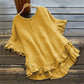 Women's Round Neck Ruffle Blouse